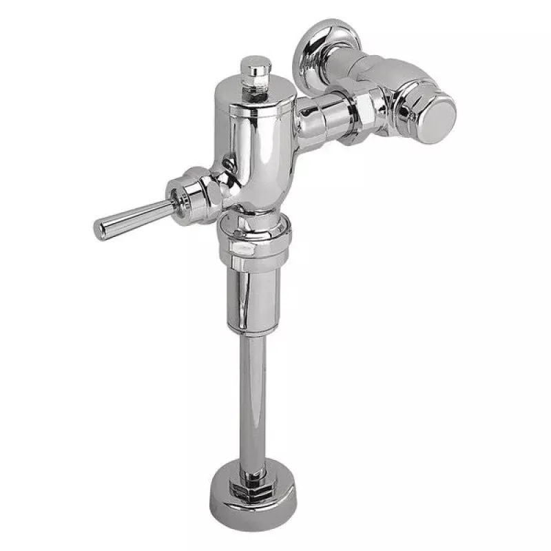 0.5 gpf, Urinal Manual Flush Valve, 3/4 in IPS Inlet, Lever