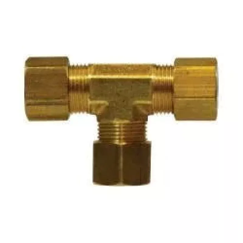 00064-14 Tee, 7/8 in Compression x 7/8 in Compression x 7/8 in Compression, Brass
