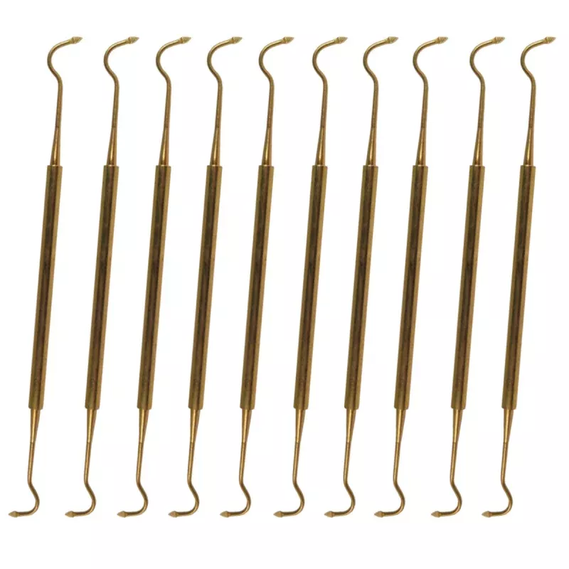 (10 Pack) O-Ring Pick (Brass) [P/N: OPICK-BR]