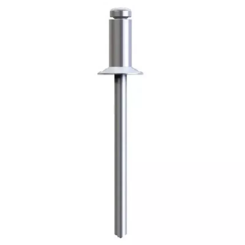 #43 Countersunk Head Open Rivet Monel Steel Zinc Plated - Box of 1000