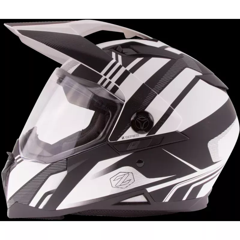 Zox Z-DS10 Stitch Dual Sport Helmet Matte White
